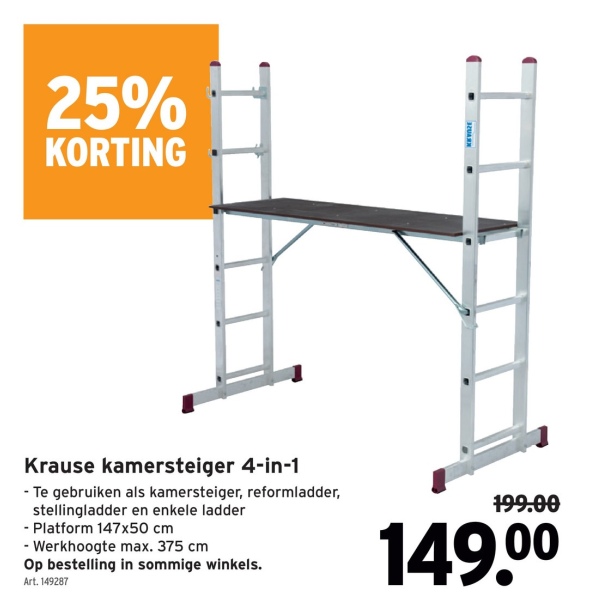 Krause kamersteiger 4-in-1