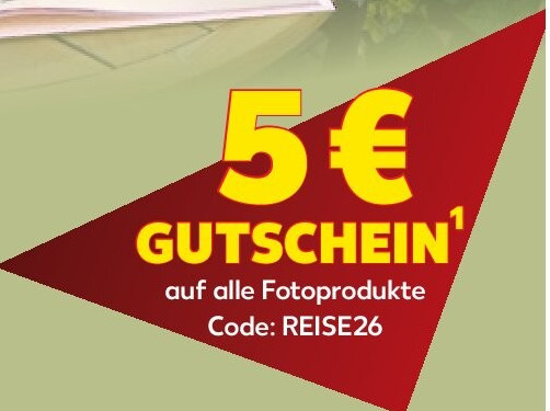 5 € Gutschein auf alle Fotoprodukte