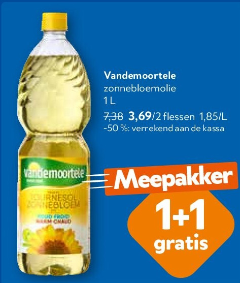 Vandemoortele zonnebloemolie 1 L