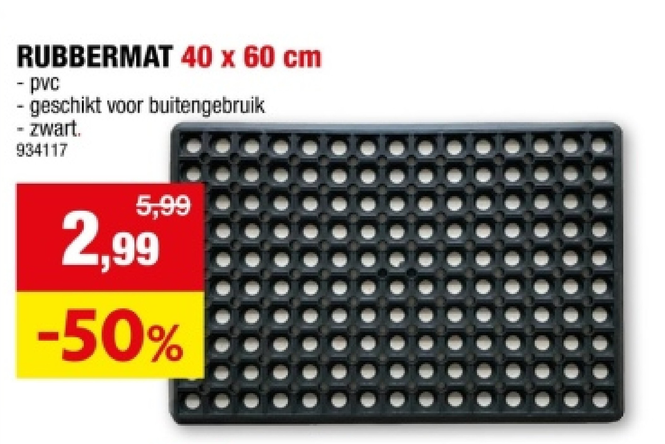 RUBBERMAT 40 x 60 cm