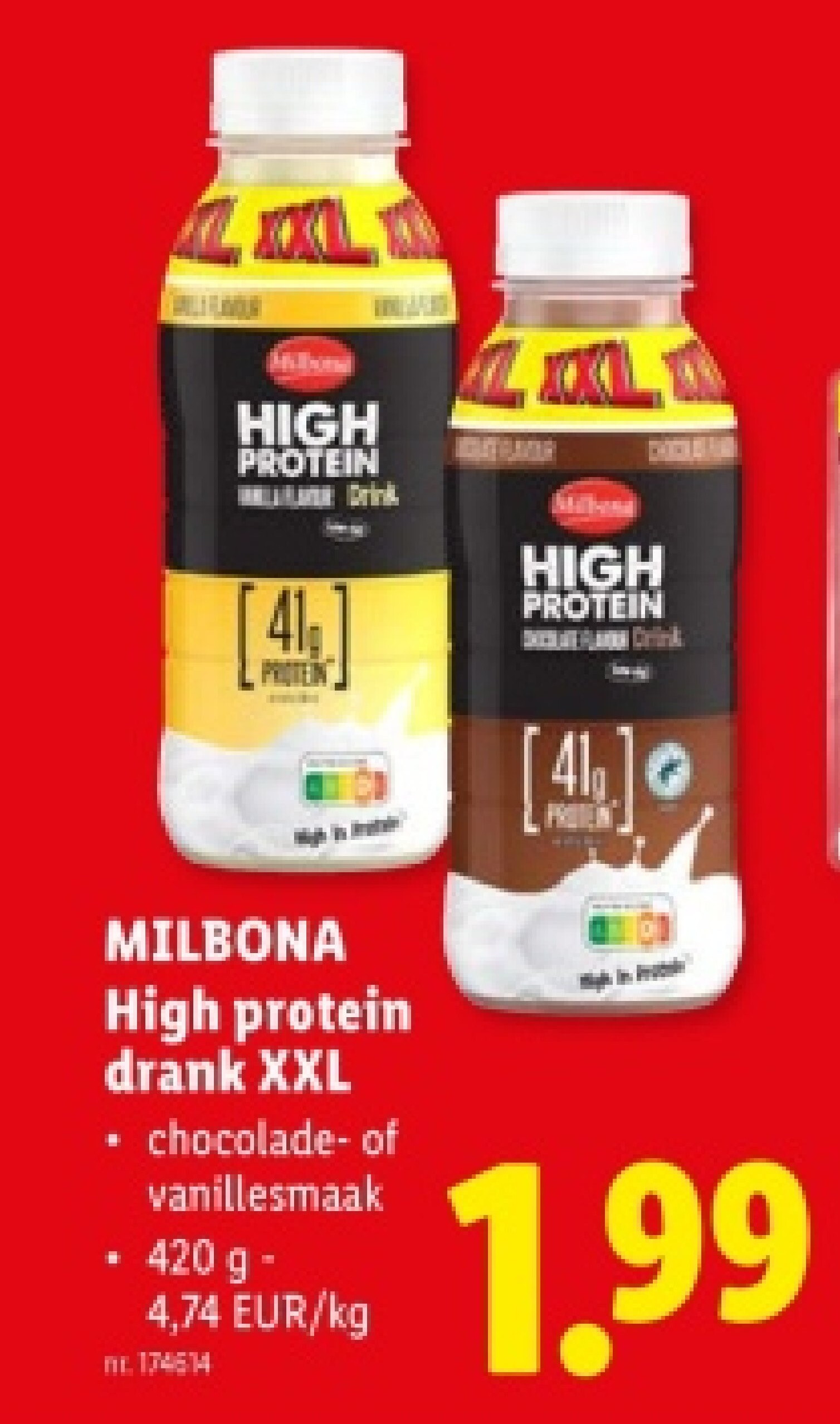 High protein drank XXL