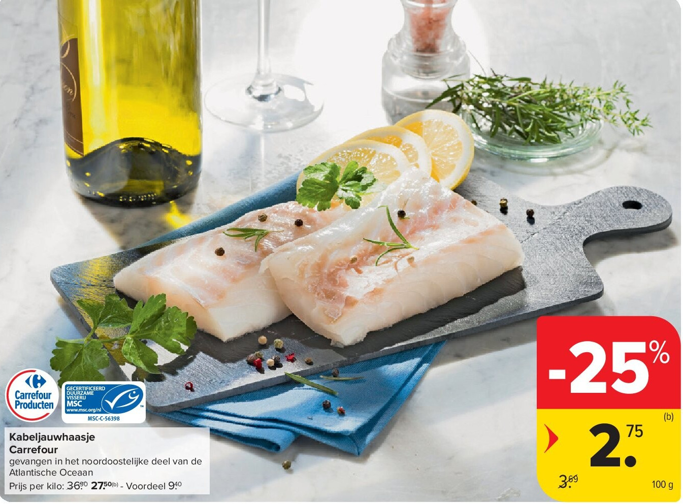 Kabeljauwhaasje Carrefour