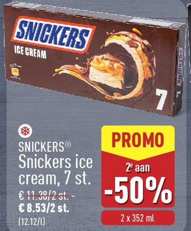 Snickers ice cream, 7st.