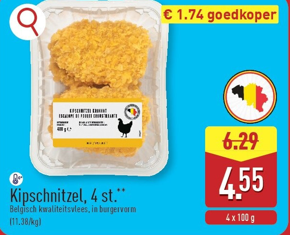 Kipschnitzel, 4st.