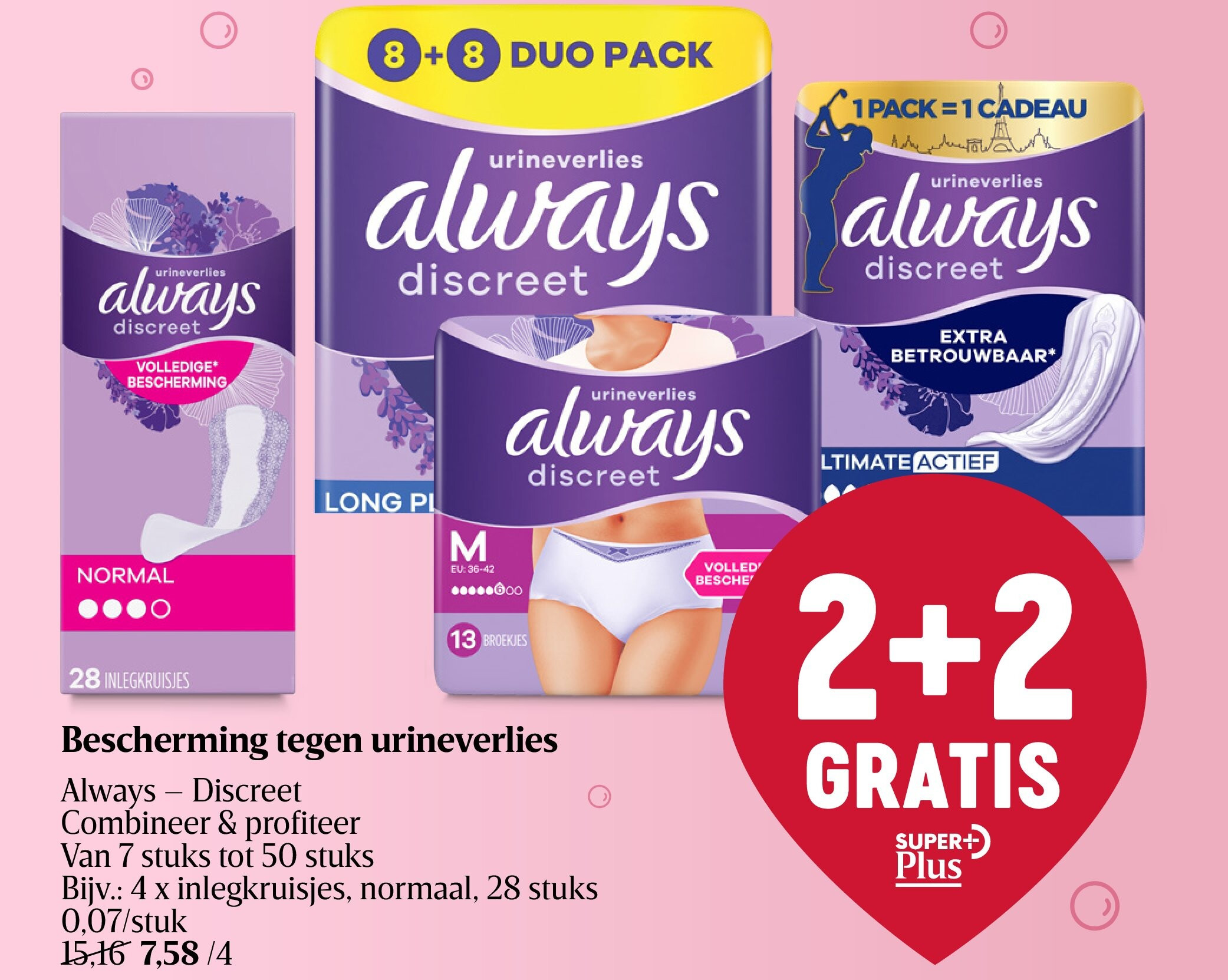 Bescherming tegen urineverlies