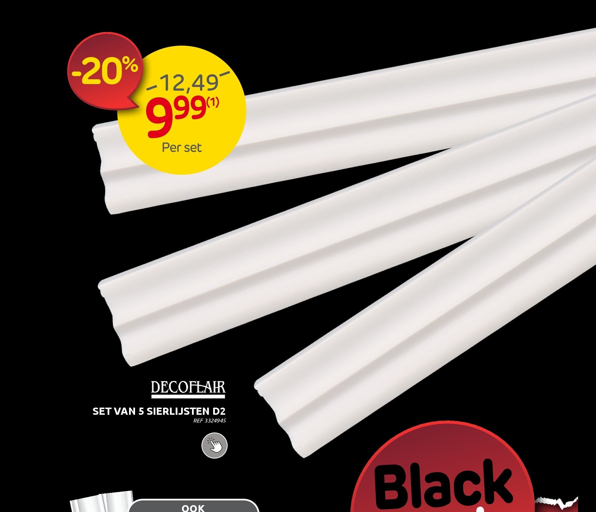 SET VAN 5 SIERLIJSTEN D2