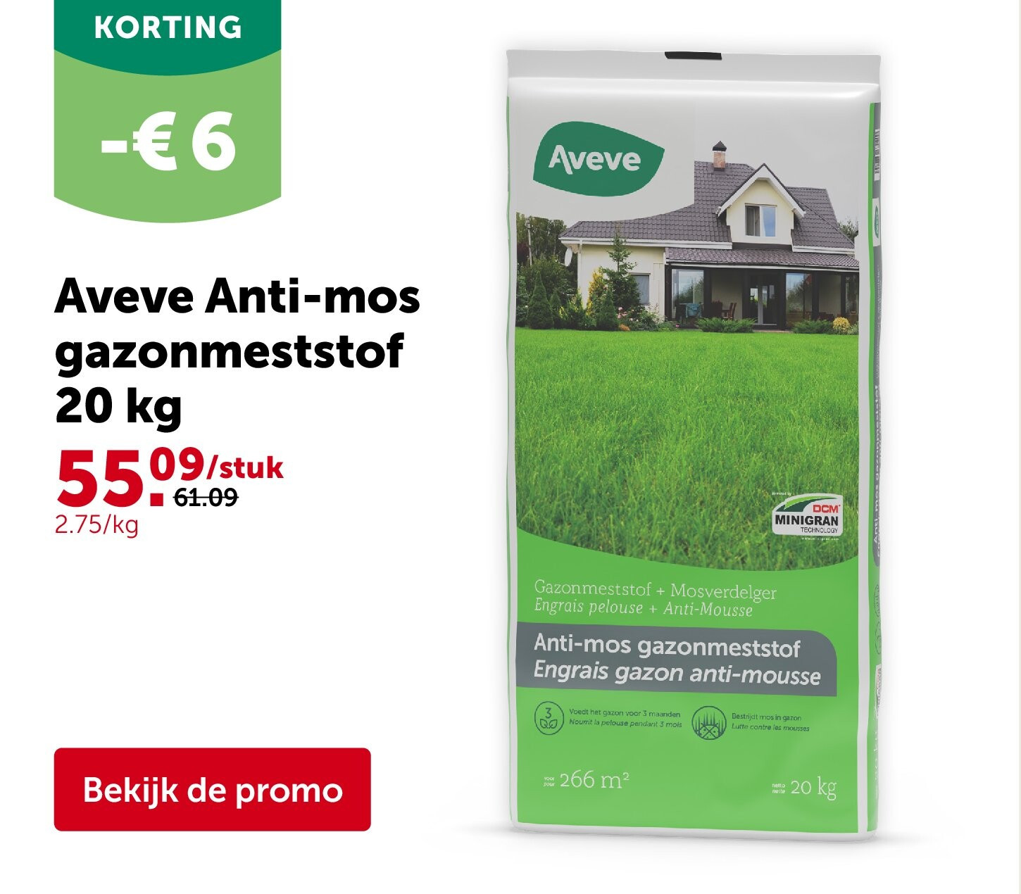 Aveve Anti-mos gazonmeststof 20 kg