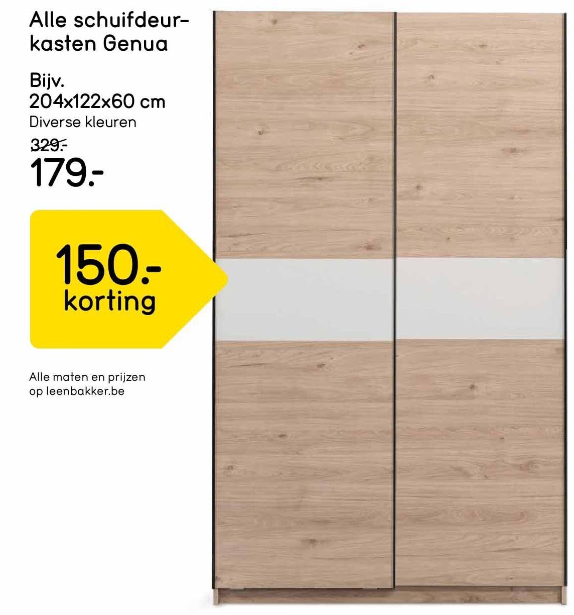Alle schuifdeurkasten Genua