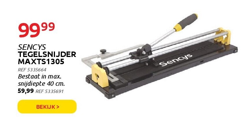 SENCYS TEGELSNIJDER MAXTS1305