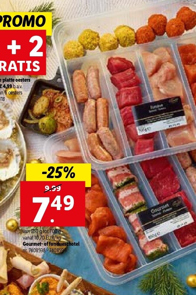 Gourmet- of fondueschotel