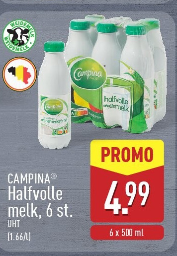 Halfvolle melk, 6st.