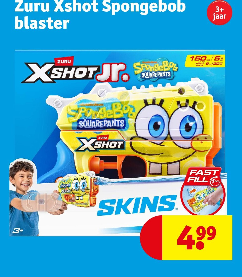 Zuru Xshot Spongebob blaster