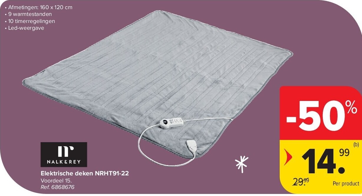 Elektrische deken NRHT91-22