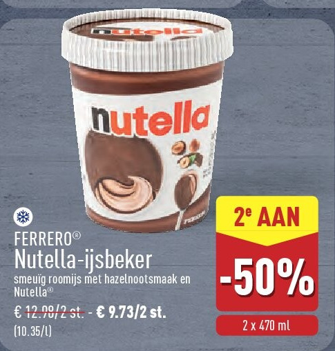 Nutella-ijsbeker