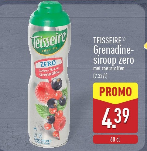 Grenadine­ siroop zero