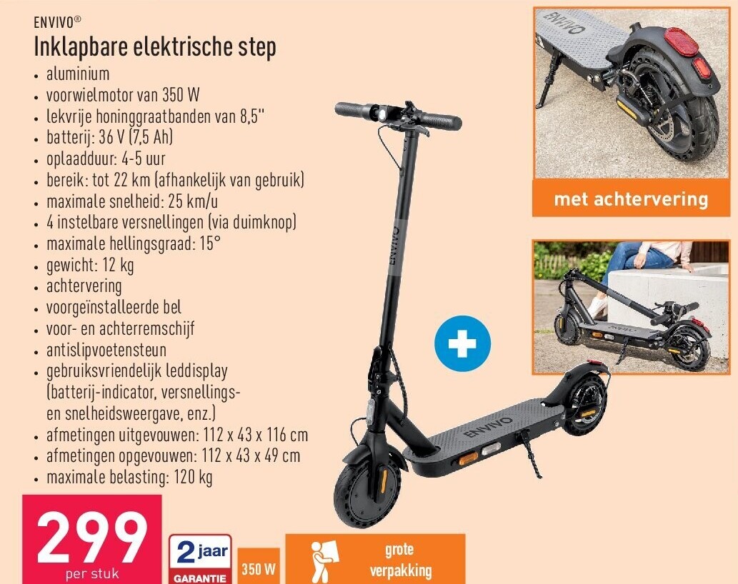 Inklapbare elektrische step