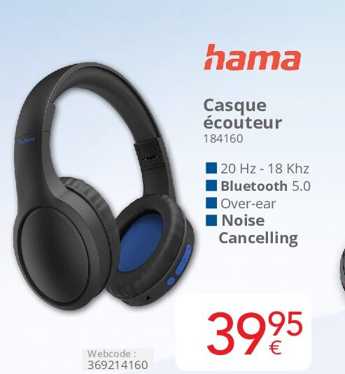 hama Casque écouteur 184160