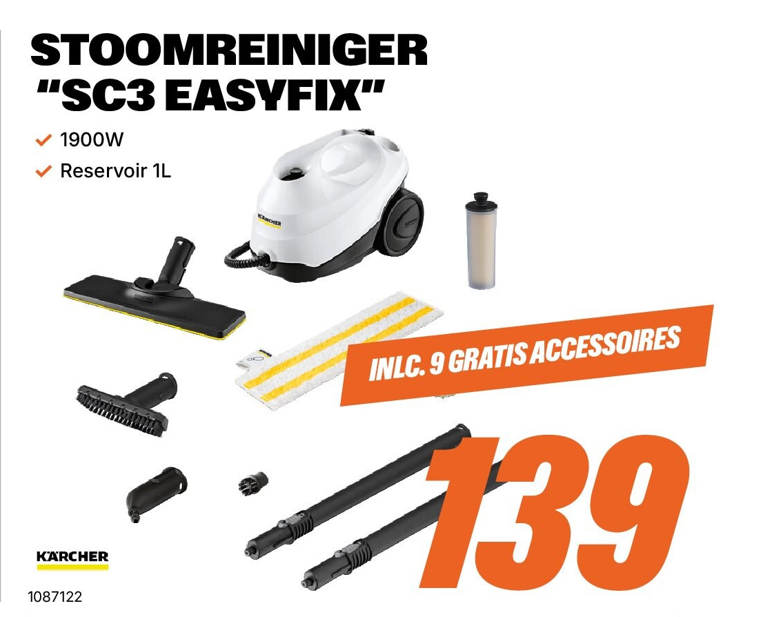 STOOMREINIGER “SC3 EASYFIX"
