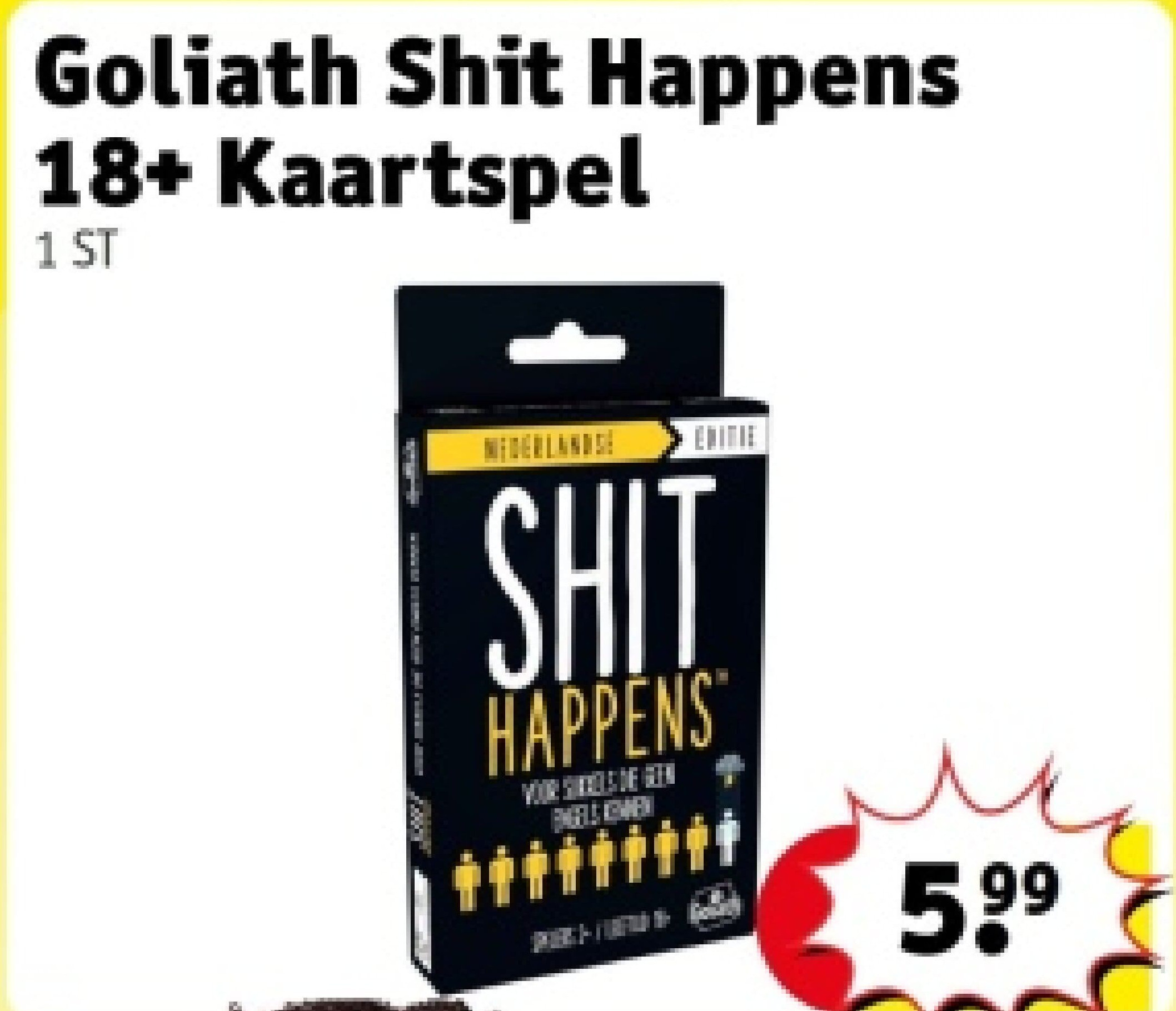 Goliath Shit Happens 18+ Kaartspel