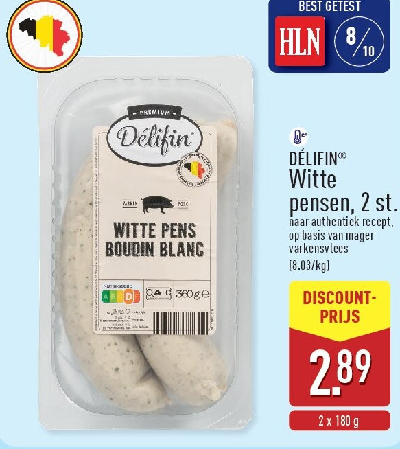 Witte pensen, 2st.