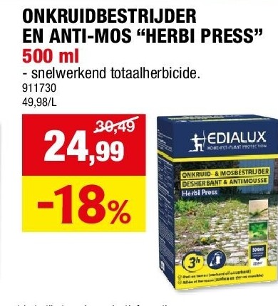 ONKRUIDBESTRIJDER EN ANTI-MOS “HERBI PRESS” 500 ml