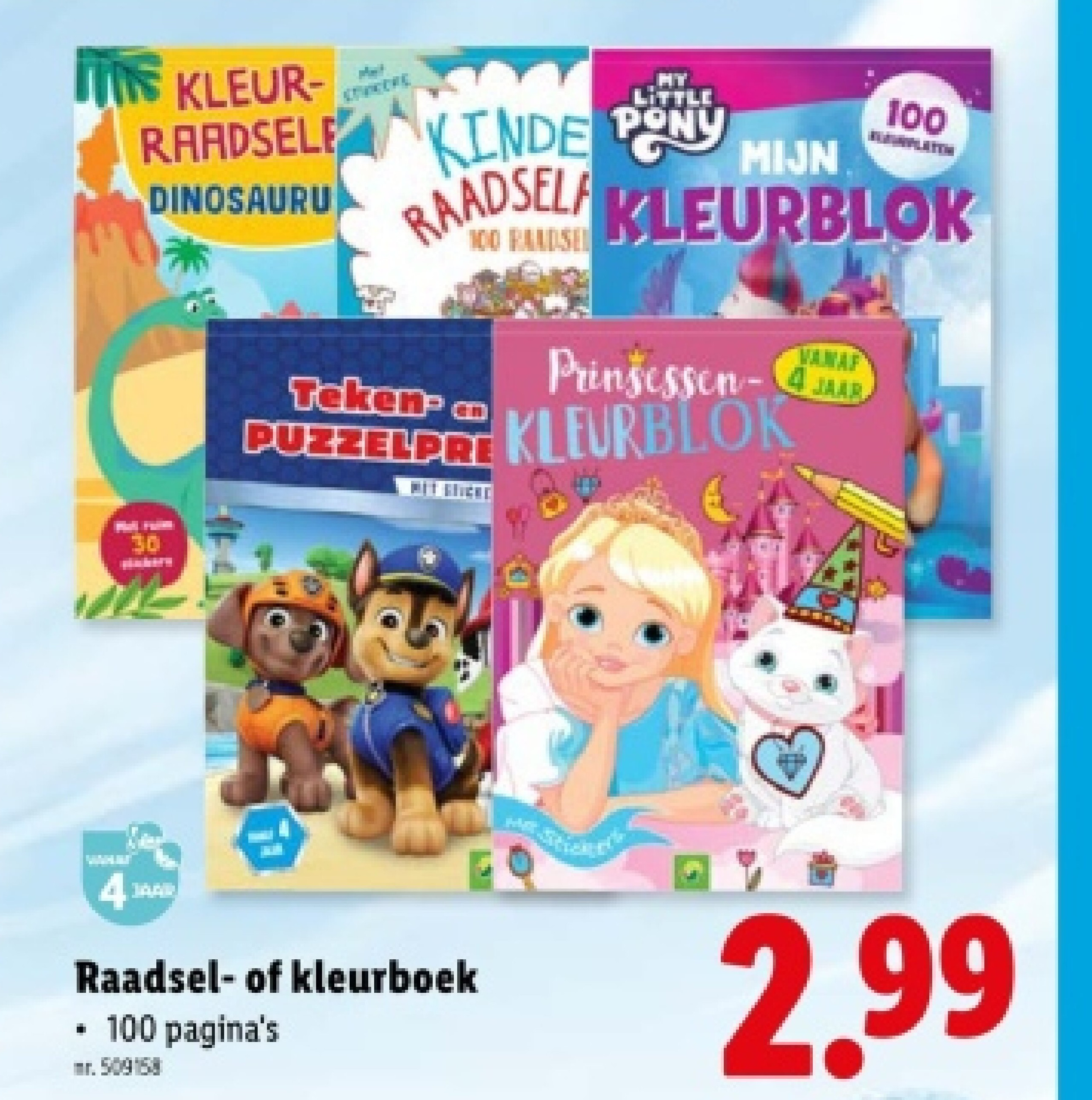 Raadsel- of kleurboek