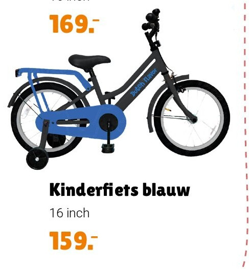 Kinderfiets blauw