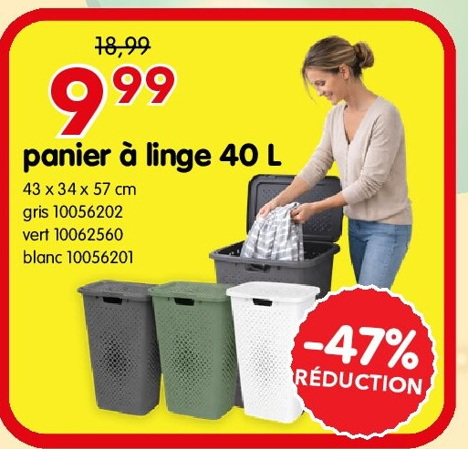 panier à linge 40 L