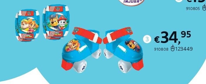 ROLSCHAATSEN PAW PATROL MAAT 23-27 MET BESCHERMSET