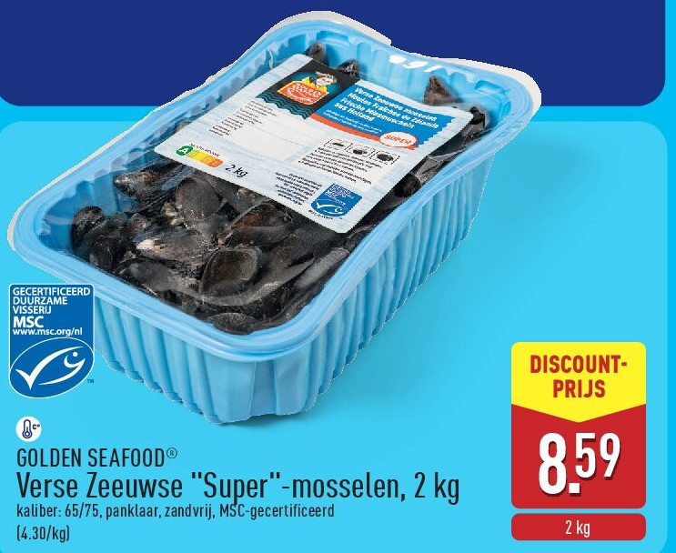 Verse Zeeuwse "Super"-mosselen, 2kg