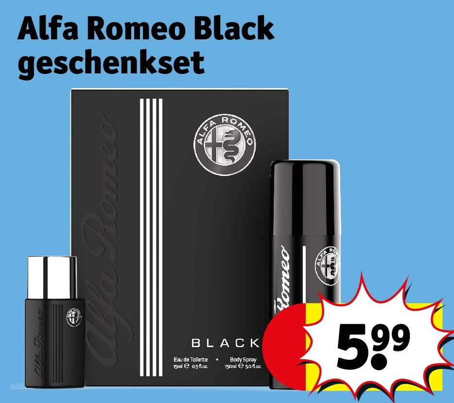 Alfa Romeo Black geschenkset