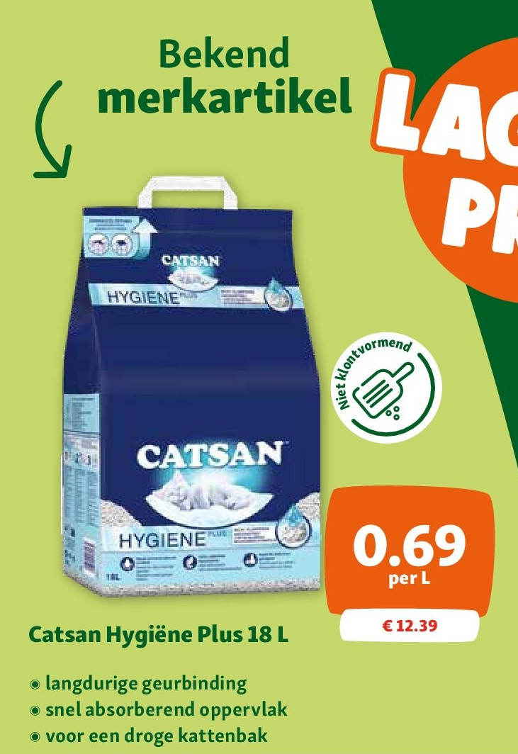 Catsan Hygiëne Plus 18 L