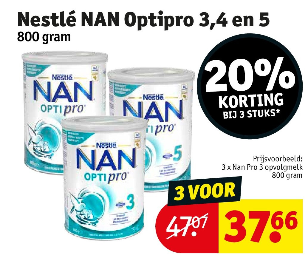 Nestlé NAN Optipro 3,4 en 5