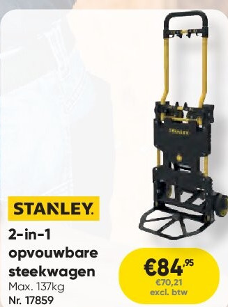 2-in-1 opvouwbare steekwagen
