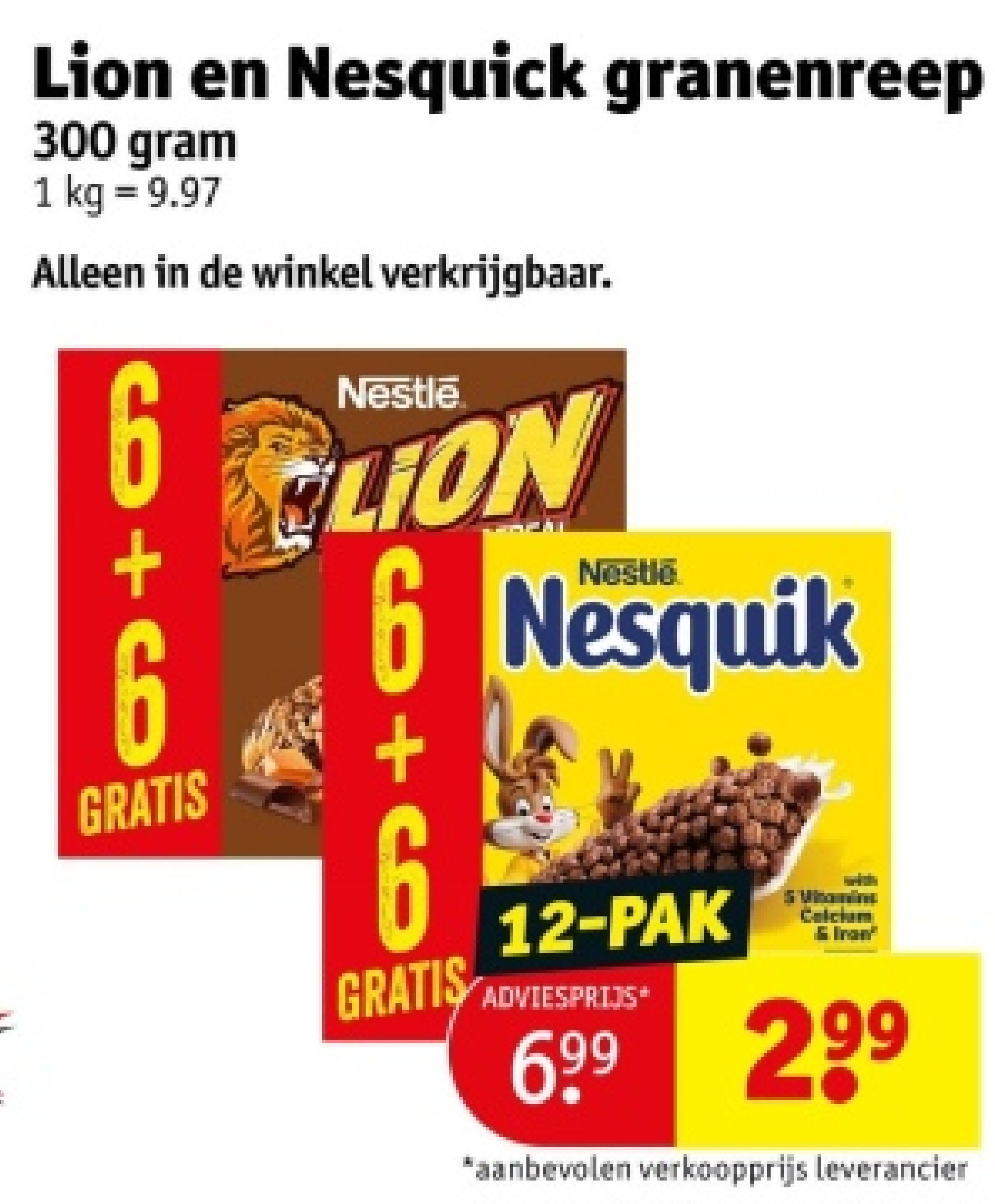 Lion en Nesquick granenreep