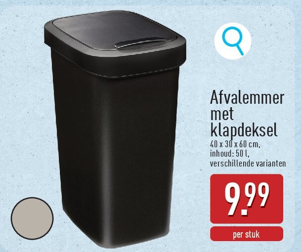 Afvalemmer met klapdeksel
