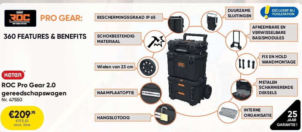 ROC Pro Gear 2.0 gereedschapswagen