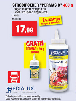 STROOIPOEDER "PERMAS D" 400 g