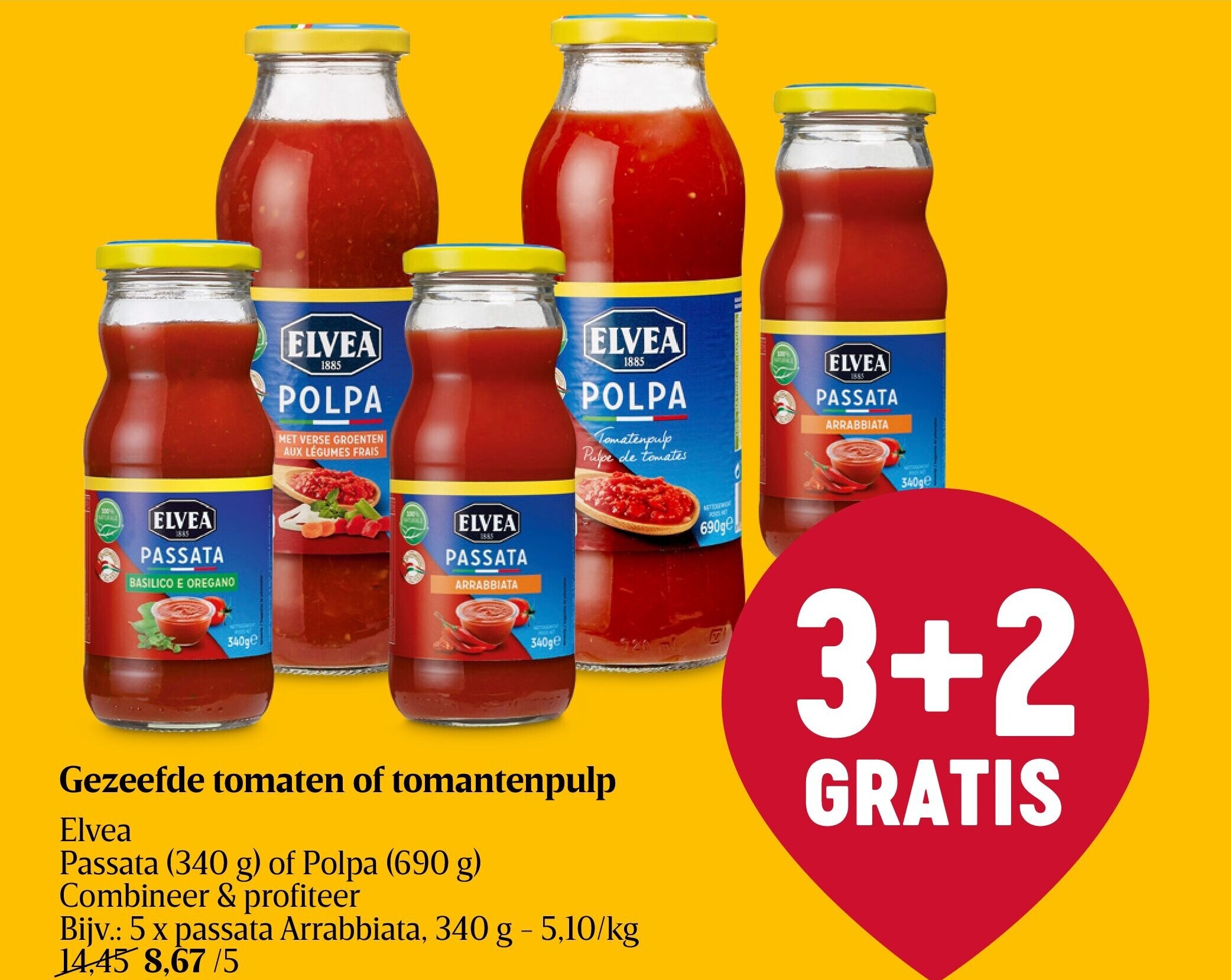 Gezeefde tomaten of tomantenpulp