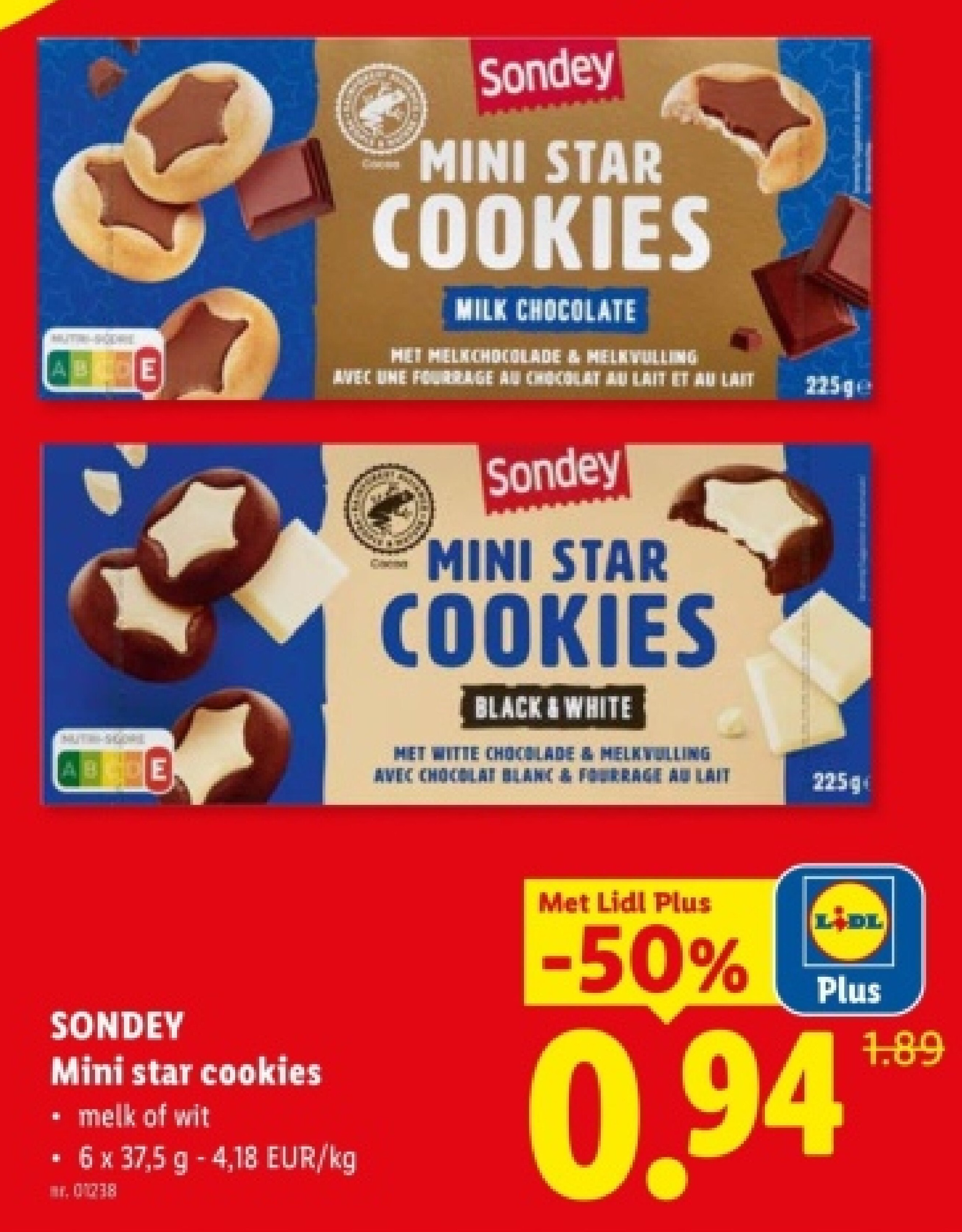 Mini star cookies