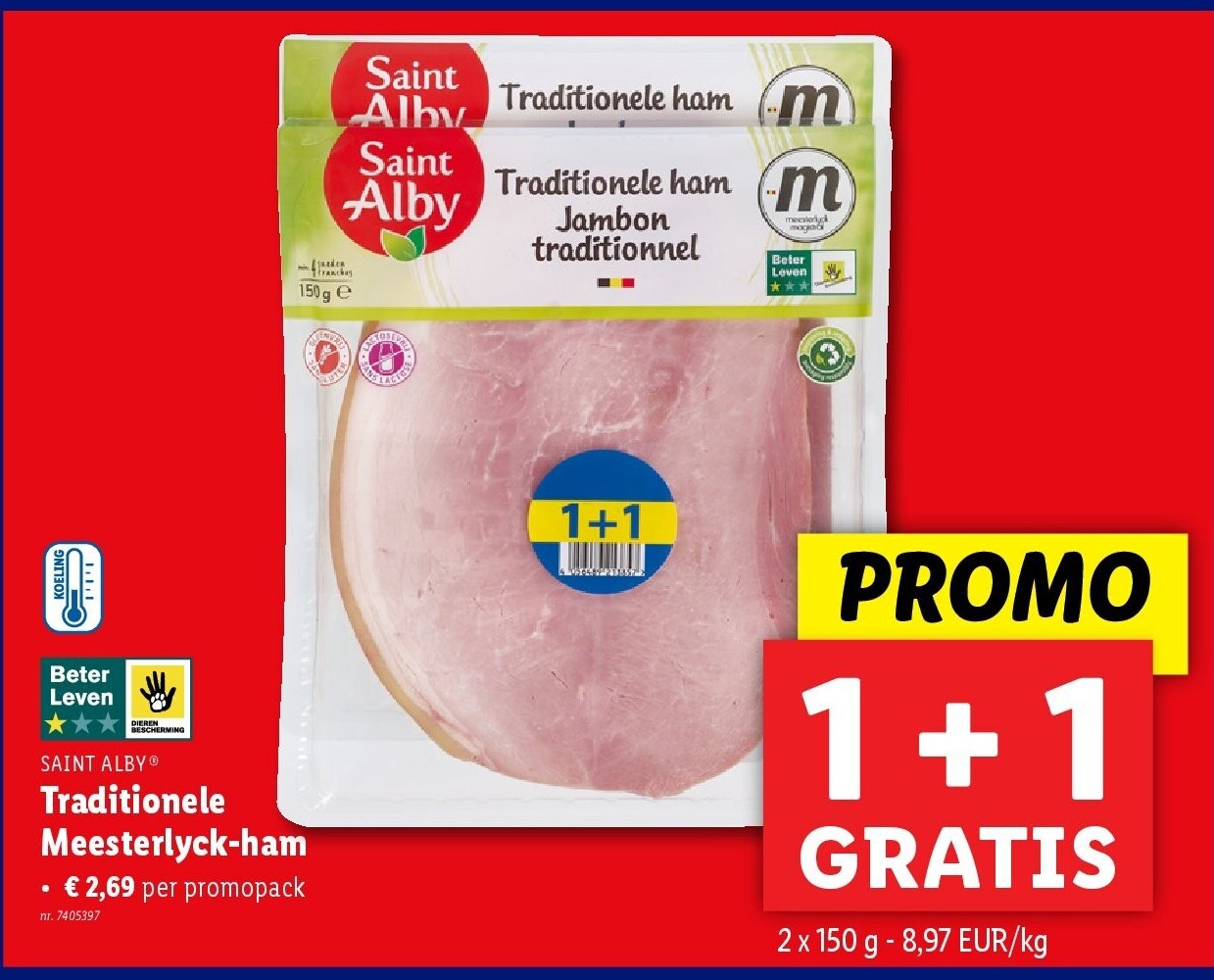 Traditionele Meesterlyck-ham