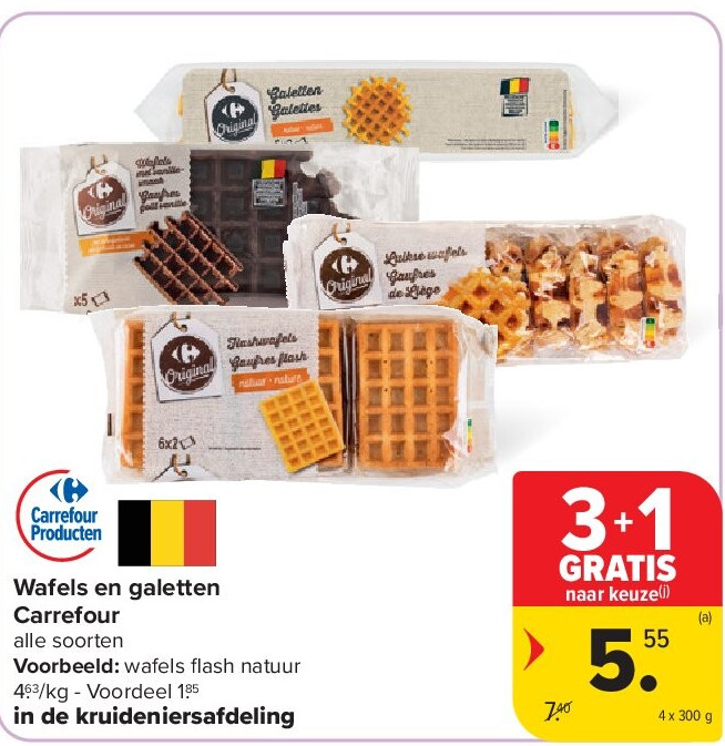 Wafels en galetten Carrefour