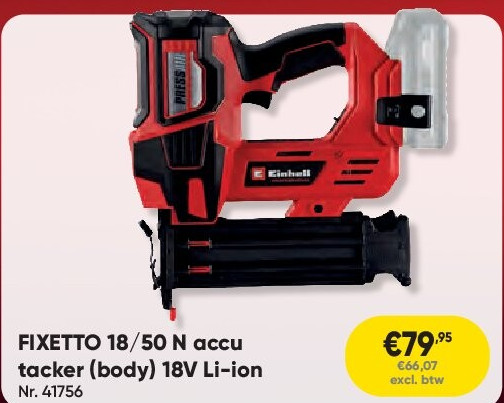 FIXETTO 18/50 N accu tacker (body) 18V Li-ion