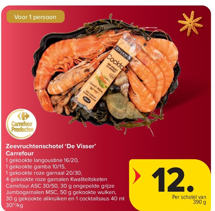 Zeevruchtenschotel ‘De Visser’ Carrefour