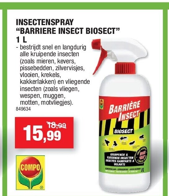 INSECTENSPRAY “BARRIERE INSECT BIOSECT” 1 L
