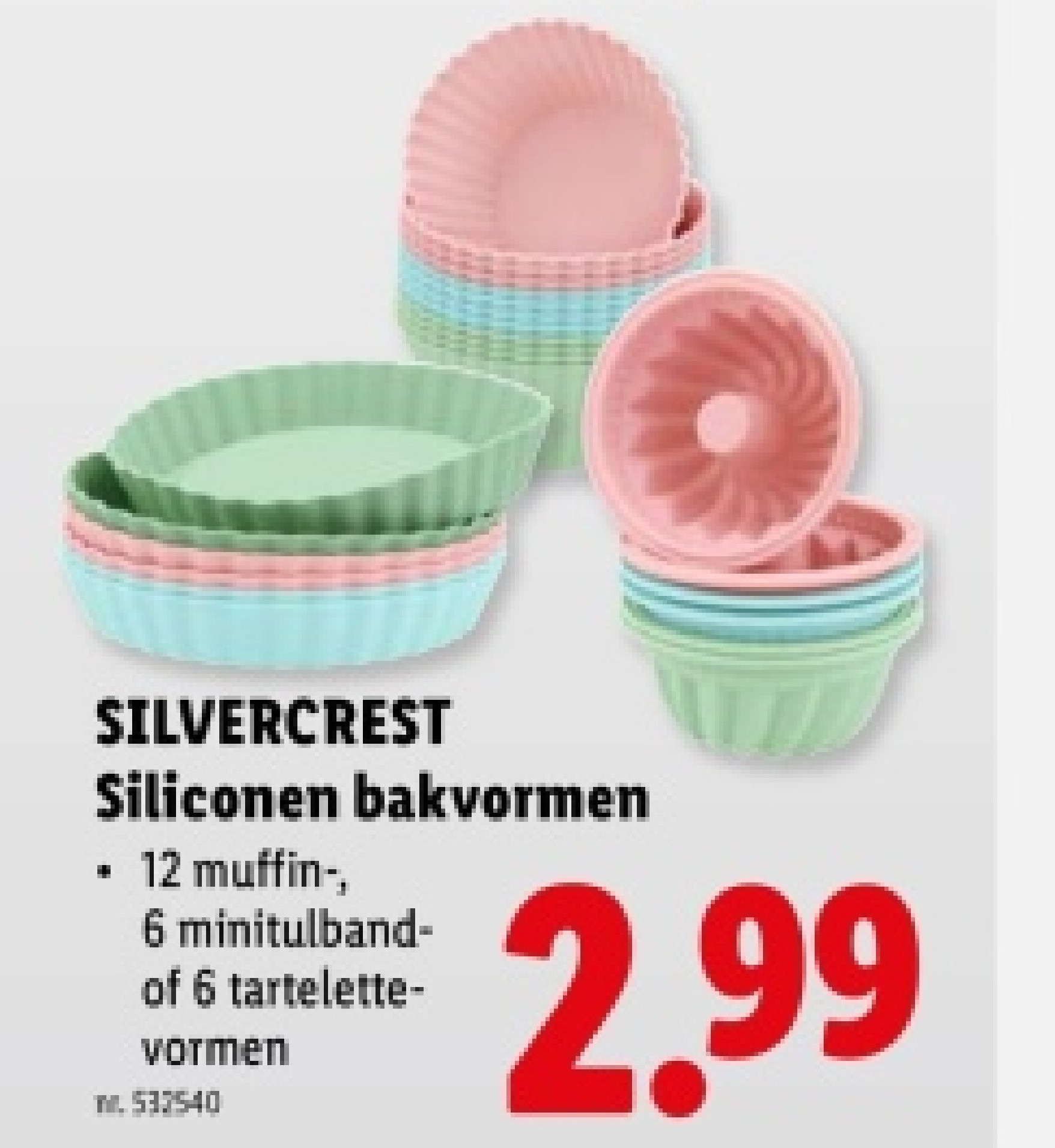 Siliconen bakvormen