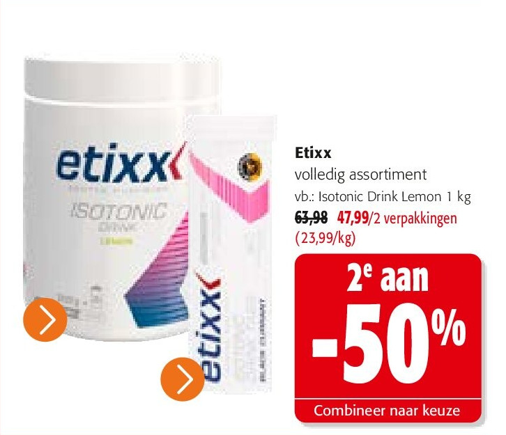 Etixx Isotonic Drink Lemon 1 kg