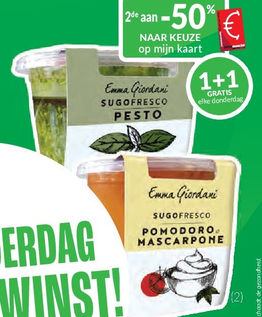 Emma Giordani Verse pastasauzen - 140g of 300g