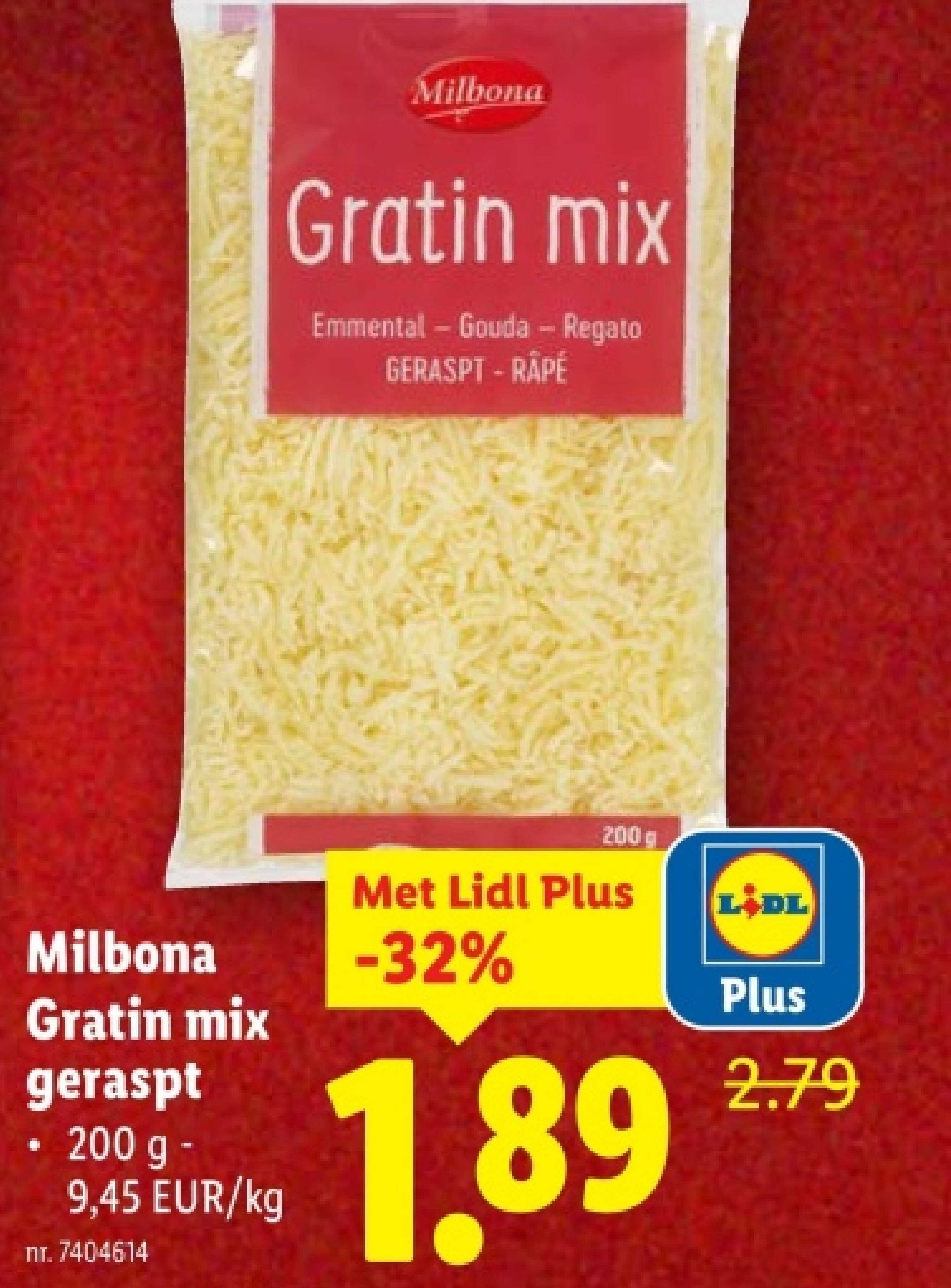 Gratin mix geraspt