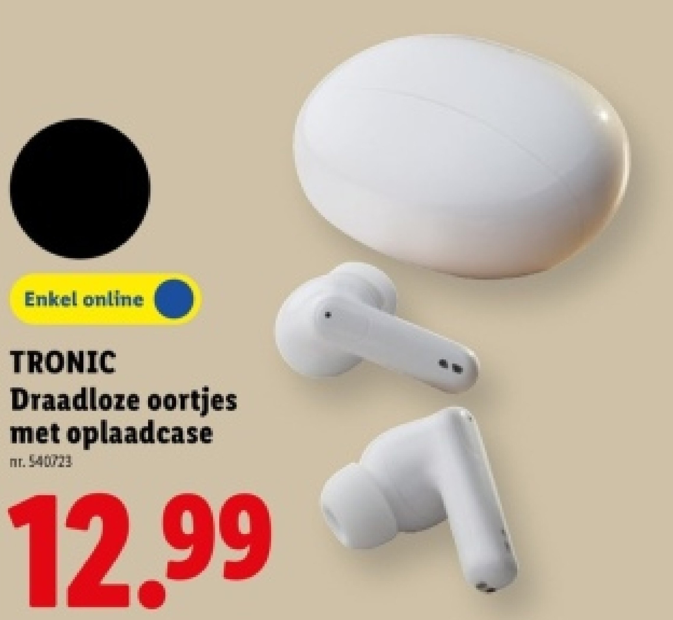 Draadloze oortjes met oplaadcase